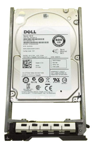 07yx58 Dell 600 Gb 6g 10k 2.5 Sas