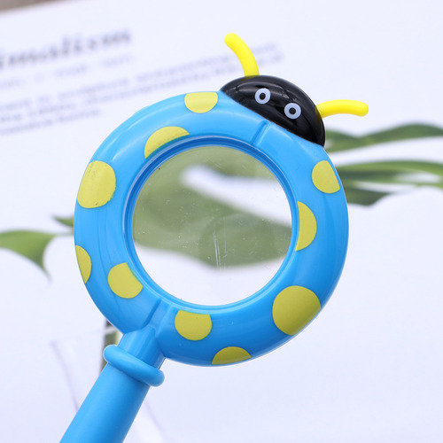 Lupa Portátil De Plástico Con Dibujos Animados Kids Detectiv