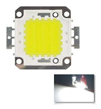 Luz Led 30w 6400k Bl Chip Potencia Repuesto Reflector Bombil