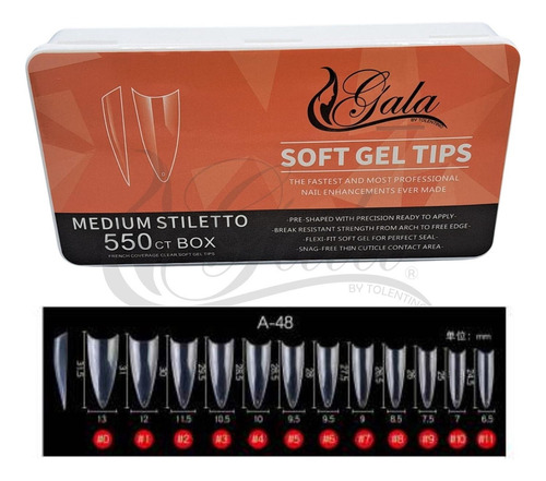 Soft Gel Tips Diferentes Modelos Y Tamaños Paquete Uñas 