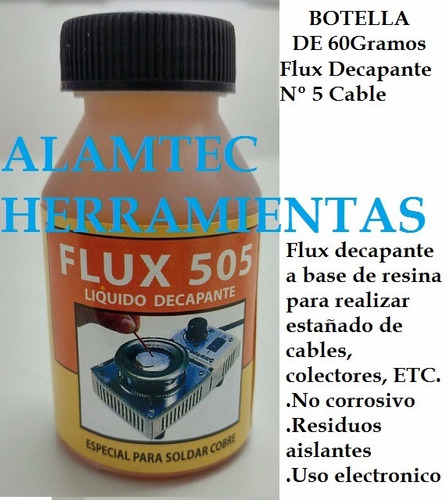 Flux Decapante Eximetal 505 Liquido 60gr No Corrosivo