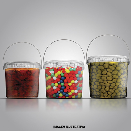Imagem 4 de 4 de Balde Plastico Plastilania Alimentos 3,2l C/tp 6pct X 5 Und