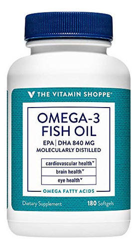 The Vitamin Shoppe Aceite De Pescado Omega 3 1100 Mg, Epa 60
