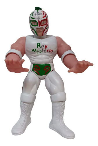 Muñeco Rey Misterio Jr. - Plástico 27 Cms. - Lucha Libre Bgg