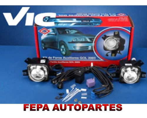 Kit Faros Auxiliares Antinieblas Vw Gol G3 Dublin 04 / 05