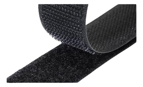 Velcro Adesivo Dupla Face 1 Metro Pendurar Sem Furar Parede Cor Preto