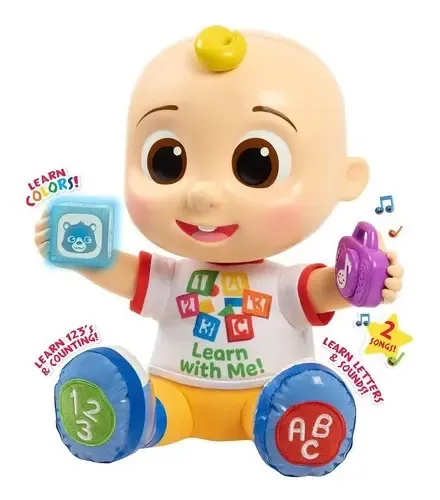 Muñeco De Peluche JJ De CoComelon Que Canta – 7 Sonidos Y Frases Para La Hora De Dormir, Incluye Pilas, Juguete A Partir De 18 Meses