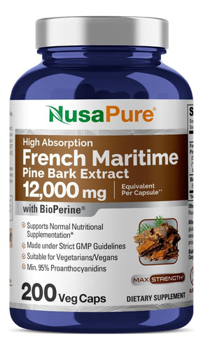 French Maritime Pine Bark Corteza De Pino Marítimo Nusapure Sabor S/n