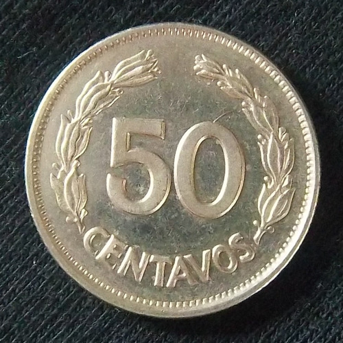 Ecuador 50 Centavos 1974 Sin Circular Km 81
