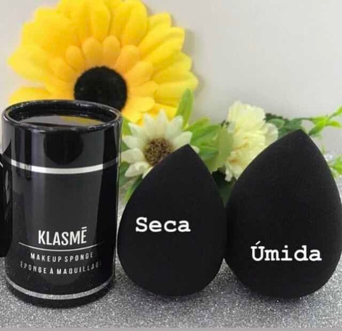 Imagem 4 de 7 de Esponja Black Sponge Klasme Preta Maquiagem