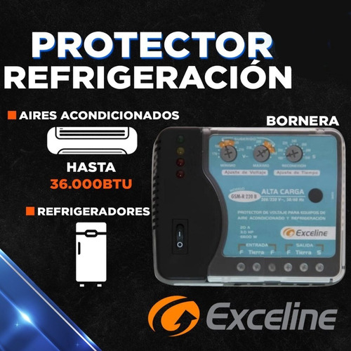 Protector De Voltaje 220v Exceline Aire Acondicionado 