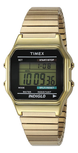 Reloj Timex Classic Digital Dress Con Correa De Acero Inoxid