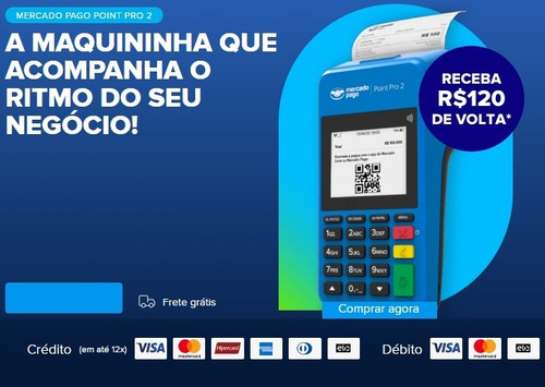 Imagem 2 de 5 de Point Pro 2 - Máquina De Cartão Profissional Imprime Recibo