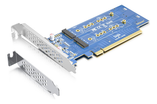 Adaptador Pcie 3.0 Nvme 4 M.2 Para Ssd M Key X16 Requiere