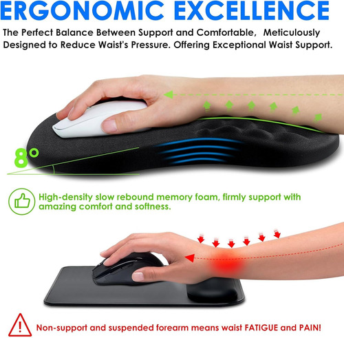 Mouse Pad, Mouse Pad Ergonômico Com Design De Massagem,