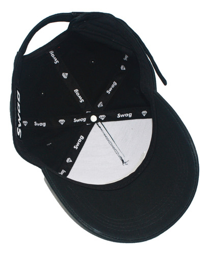 Gorra Moda Beisbol Unisex Casaul Ajustable Swag Original Negro Ajustable 56cm60cm