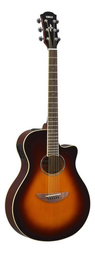 Guitarra Electroacústica Yamaha APX600 para diestros old violin sunburst palo de rosa brillante