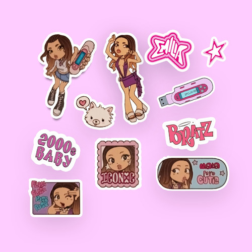 Pack Stickers Emilia.mp3 Merch Emi Mernes - Movistar Arena