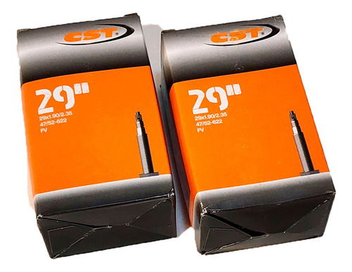 Kit 2 Camaras Bicicleta Cst 29x1.90-2.35 Valvula Presta 40mm Presta