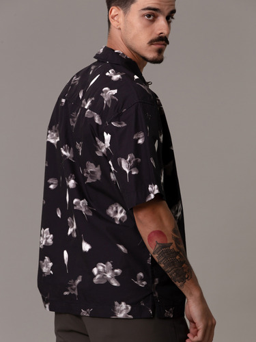 Camisa Relaxed Aop Multicolor Calvin Klein