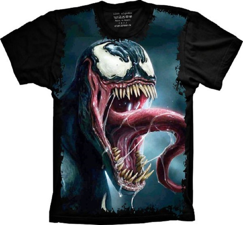 Camiseta Plus Size Filme/marvel - Venom