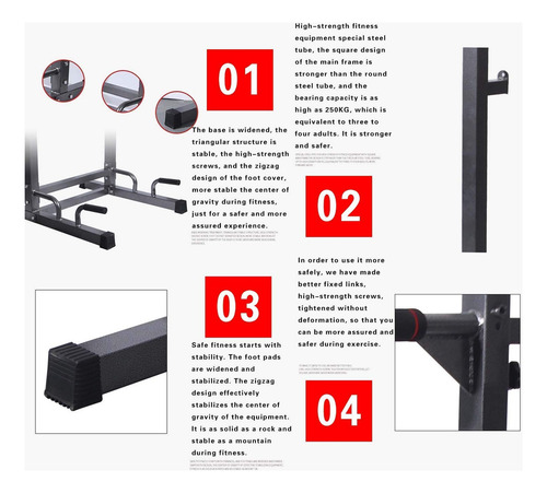 Adjustable Height Pull Up Barmulti-function Squat Stand