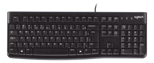 Teclado Com Fio Usb Logitech K120 Com Layout Abnt2