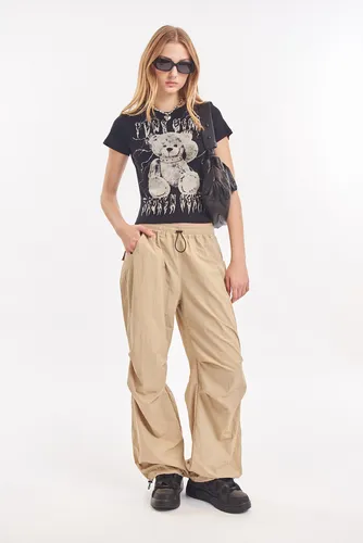 Pantalones de nylon mujer sale