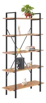 Comprar Bibliotecas Estanteria En Hierro Y Madera 180x100x30 