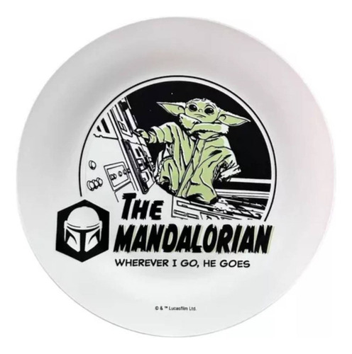 Plato Ceramica 24cm Especial Star Wars Mandalorian