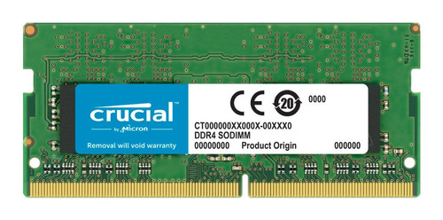 Imagen 1 de 1 de Memoria RAM color verde  32GB 1 Crucial CT32G4SFD832A