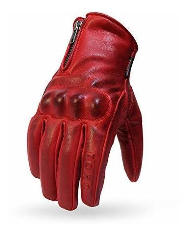 Torc - Tg58bev22 Mujer Guantes De Moto Beverly Hills Red-sma