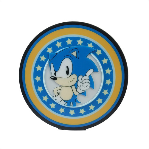 Luminária De Mesa Led Usb Decorativa Sonic Clássico Oficial