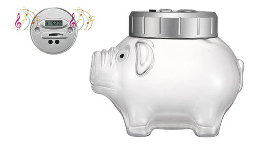 ` Cofrinho Digital Com Alarme De Voz E Display Lcd