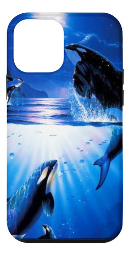 iPhone 12 Mini Killer Orca Whales En Blue  B08n6m2pd4_300324