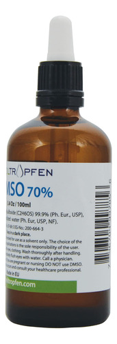 Líquido Dmso Heiltropfen De Grado Farmacéutico Al 70%, 100 M