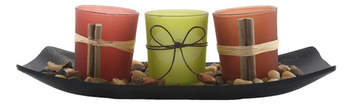 Conjunto Direct Natural Candle Scape, 3 Copos Decorativos
