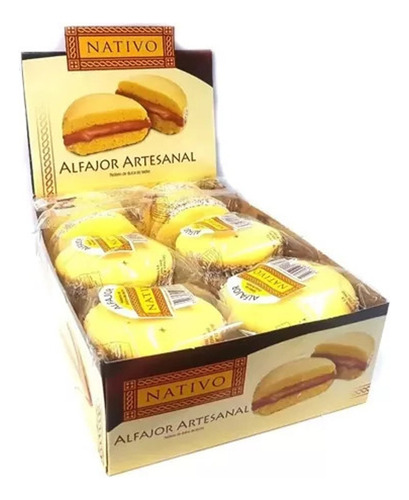 Golosina Alfajores Nativo Maicena Dulce De Leche 45gr X18