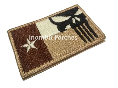 Us Navy Seals Punisher Texas Flag Parche Bordado