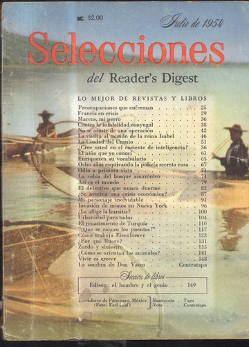 Selecciones Del Reader's Digest Julio De 1954