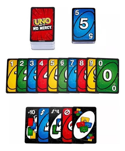A Juego De Cartas Uno No Mercy For Niños
