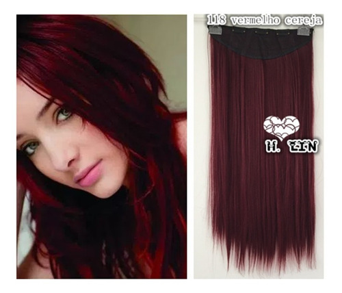 Cabelo Alongamento Aplique Tic Tac Fibra Organico 60cm #118