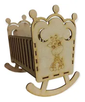 Comprar 10 Cunas Jirafa Mdf Centro Mesa Baby Shower Bautizo Candy 