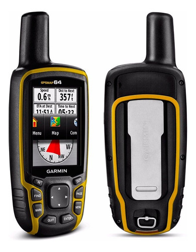 Gps Esportivo Portátil Garmin Gpsmap 64 Preto E Amarelo Co