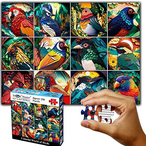 Think2master Colorful World Of Birds Rompecabezas De 250 Que