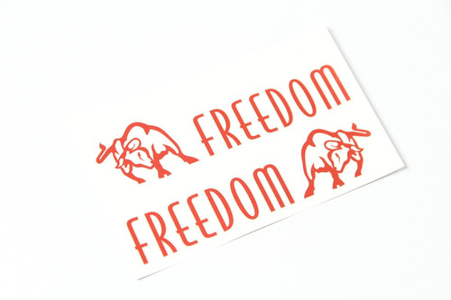 Par Adesivo Emblema Porta Fiat Toro Freedom Vermelho Toro16