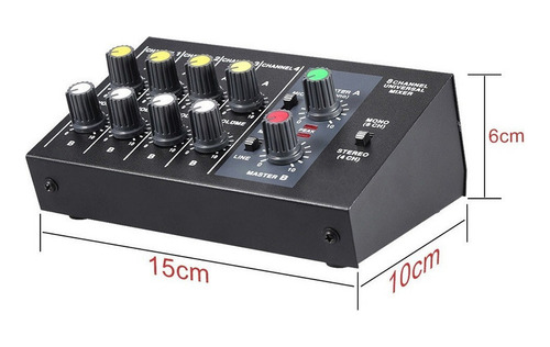 Mezclador De Línea De Sonido Mono/estéreo De 8 Canales De Ta