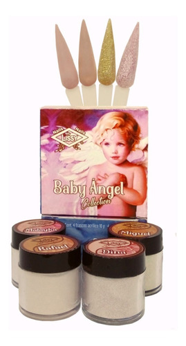 Lissy Nails Coleccion Baby Angel 4 Pz
