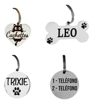 Comprar  2 Chapitas Identificatorias - Gatos & Perros Grabado Láser!