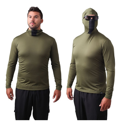 Camisa Ninja Proteção Uv50+ Pesca Repelente À Insetos